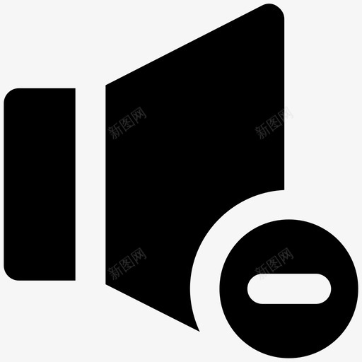 音量电子设备加粗实心图标svg_新图网 https://ixintu.com 电子设备加粗实心图标 音量