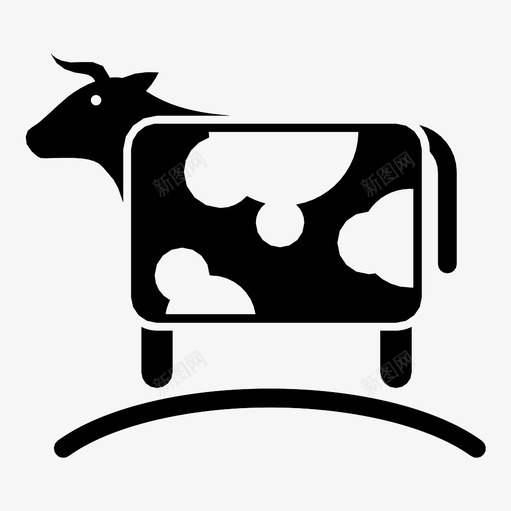 放牧牛德克萨斯州屠宰图标svg_新图网 https://ixintu.com 公牛 农场 屠宰 德克萨斯州 放牧牛 牛 牛肉 牲畜 肉 肉店 草