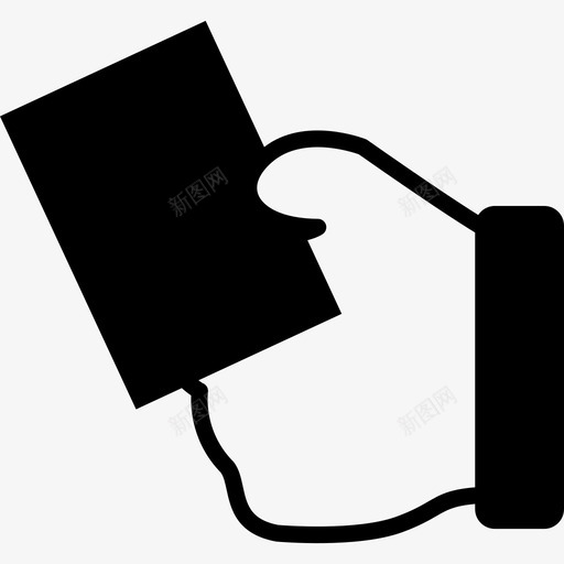 手持式信用卡商业肖像画图标svg_新图网 https://ixintu.com 商业 手持式信用卡 肖像画