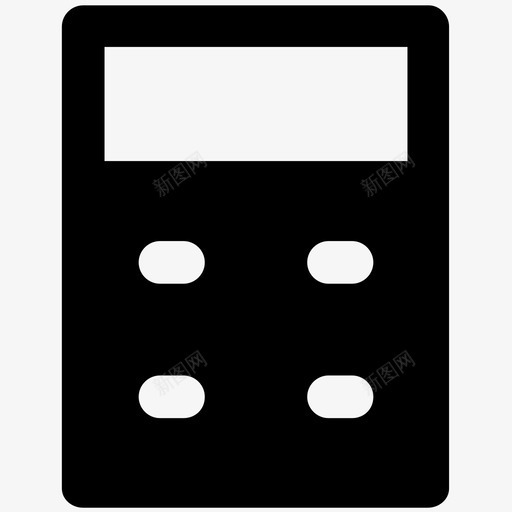 计算器电子产品加粗实心图标svg_新图网 https://ixintu.com 电子产品加粗实心图标 计算器