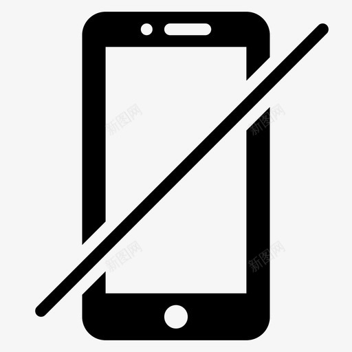 没有电话智能手机无声图标svg_新图网 https://ixintu.com 动作 呼叫 安静 平滑填充动作 振动 无声 智能手机 没有电话 礼貌 私人 设备