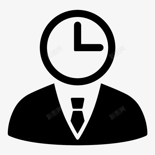 时间管理西装领带人图标svg_新图网 https://ixintu.com 人 周 商务 小时 日 时间管理 月 男 行政 西装领带 钟