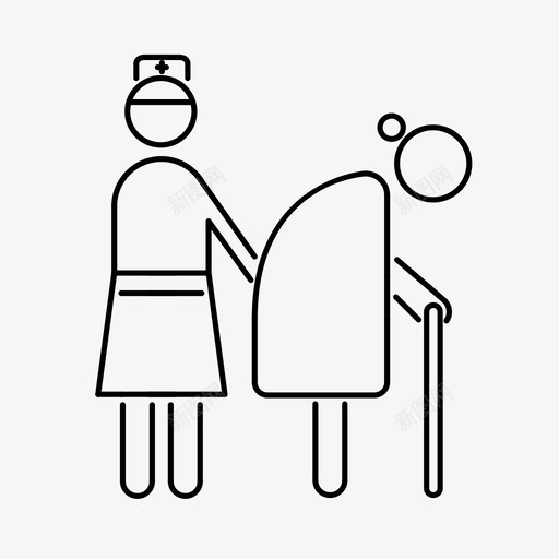 退休中心老年人公园图标svg_新图网 https://ixintu.com 公园 医疗保健 古代 帮助 支持 游戏 老年人 退休中心