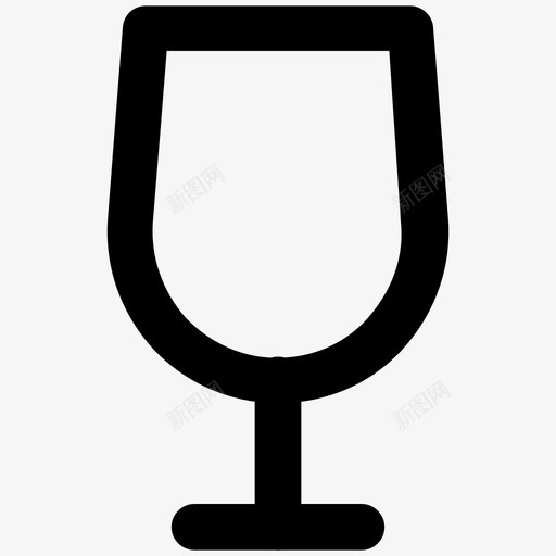 玻璃酒店粗体线条图标svg_新图网 https://ixintu.com 玻璃 酒店粗体线条图标