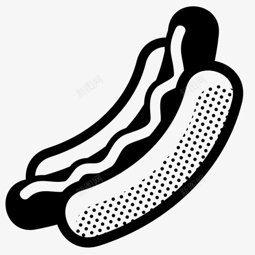 热狗零食香肠图标svg_新图网 https://ixintu.com 棒球场招待 法兰克福香肠 烧烤 热狗 猪三明治 零食 面包 韦纳 食物 香肠
