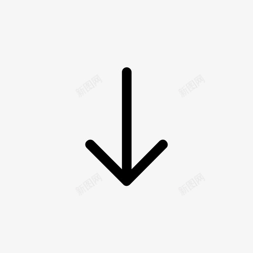 向下下面移动图标svg_新图网 https://ixintu.com 下面 向下 向下看 底部 方向 电梯 移动 简单小 箭头 背面 自动扶梯