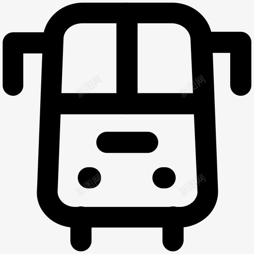 巴士旅行粗体线图标svg_新图网 https://ixintu.com 巴士 旅行粗体线图标