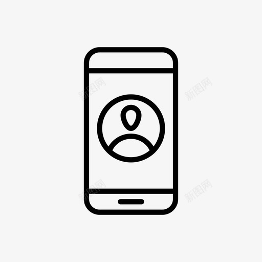 用户智能手机个人资料图标svg_新图网 https://ixintu.com 个人资料 优秀用户 手机 普通用户 智能手机 用户 黑人用户