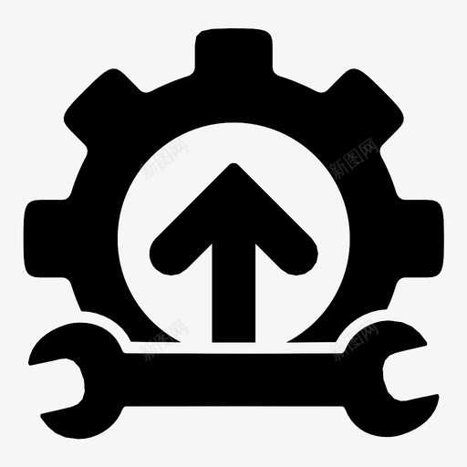 集成工具扳手有用图标svg_新图网 https://ixintu.com 合并 扳手 更新工具 有用 箭头 组合 设置 资源 集成工具 齿轮