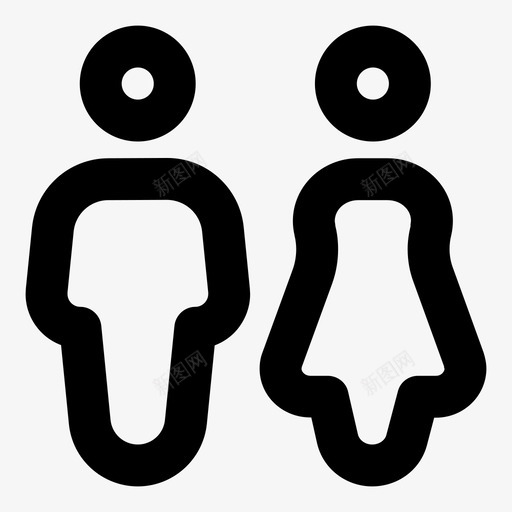卫生间标志窗户卫生间图标svg_新图网 https://ixintu.com 人 卫生间 卫生间标志 夫妇 建筑标志粗体轮廓 房子 浴室 窗户 酒店 门 餐厅