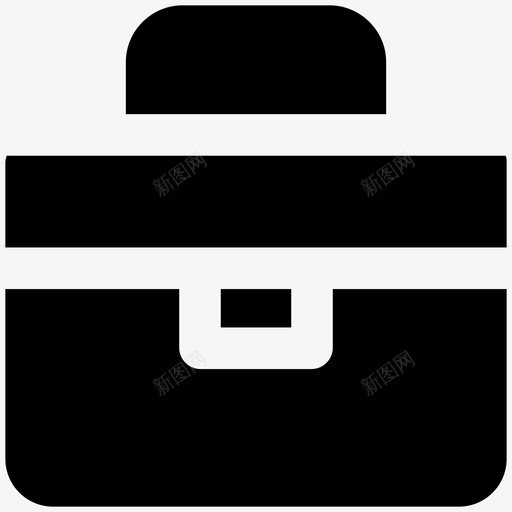 手提箱结构粗体实心图标svg_新图网 https://ixintu.com 手提箱 结构粗体实心图标