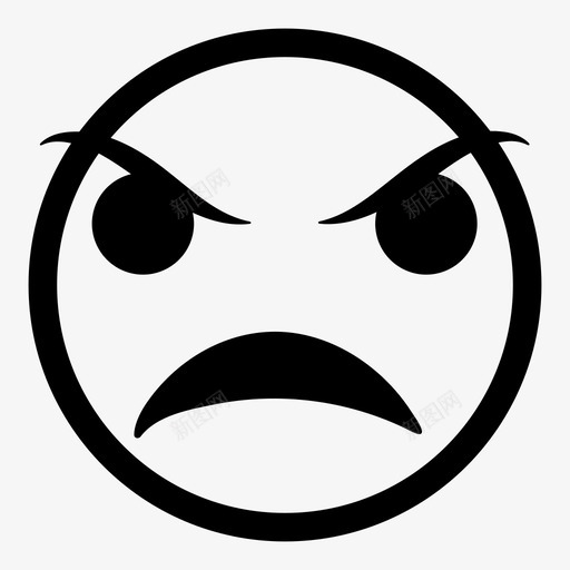 愤怒心烦意乱争吵图标svg_新图网 https://ixintu.com 争吵 大叫 心烦意乱 怒视 恐惧 情绪化的脸 愤怒 疯狂 脸 表情