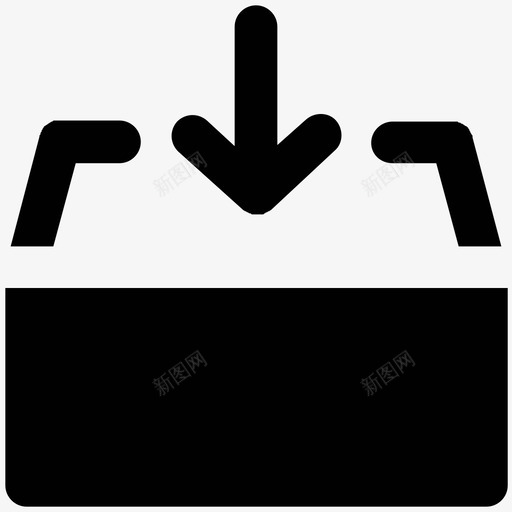 包装物流配送加粗实心图标svg_新图网 https://ixintu.com 包装 物流配送加粗实心图标