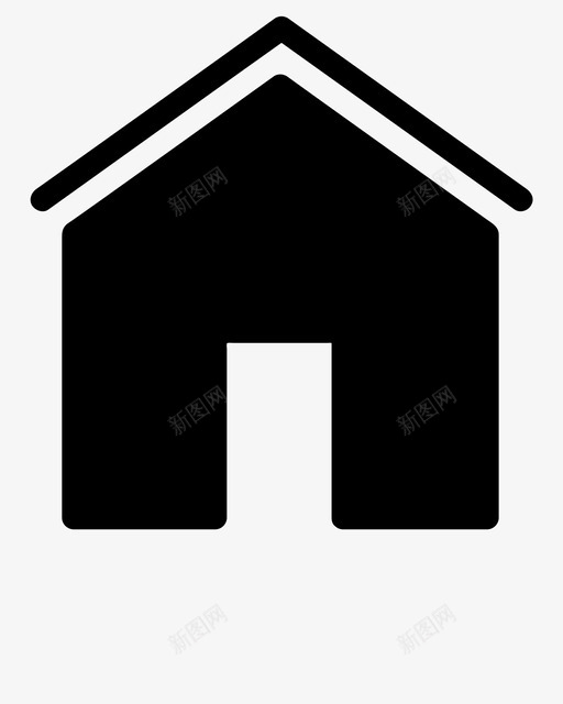 房子屋顶住宅图标svg_新图网 https://ixintu.com 住宅 公寓 墙壁 家庭 屋顶 建筑物 房子 社区 邻居