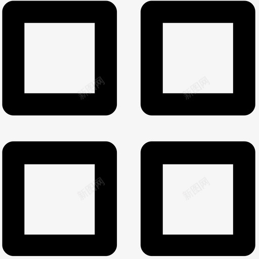 布局正方形段图标svg_新图网 https://ixintu.com 4 84个可弹劾的一般图标 列 四 布局 框 正方形 段 结构 节 行