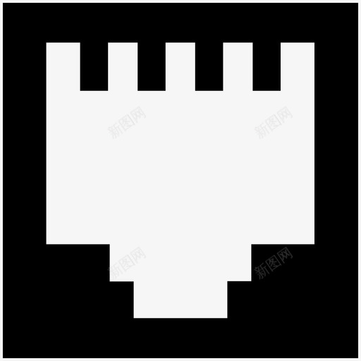 lan端口internet插座internet插头图标svg_新图网 https://ixintu.com internet插头 internet插座 intranet lan端口 web 本地 电子酷向量图标 电话插头