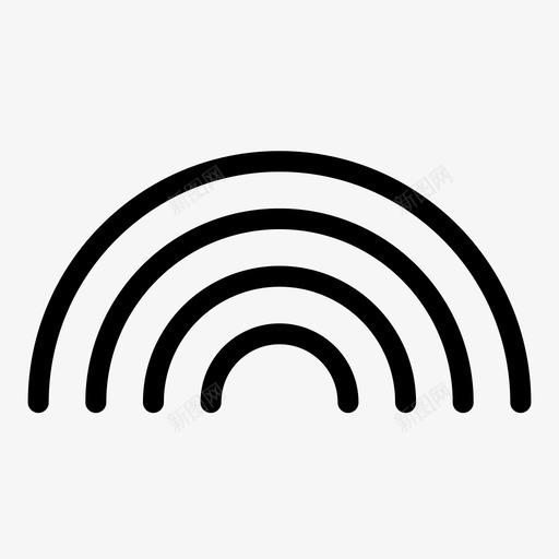 彩虹圆形图案图标svg_新图网 https://ixintu.com 九个 图案 圆形 彩虹