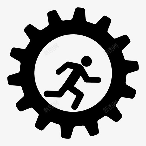 传动装置轮子进度图标svg_新图网 https://ixintu.com 人 传动装置 前进 商业 工作 轮子 进度