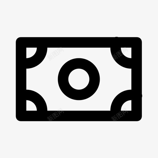 现金银行面包图标svg_新图网 https://ixintu.com 工资 现金 简单 美元 资金 钱 银行 面包 面团