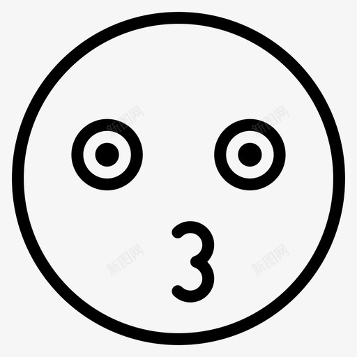 吻镜头信息图标svg_新图网 https://ixintu.com 信息 化身 吻 品牌 哨子 增强 平滑的情感 情绪 愉悦 脸 镜头 预测