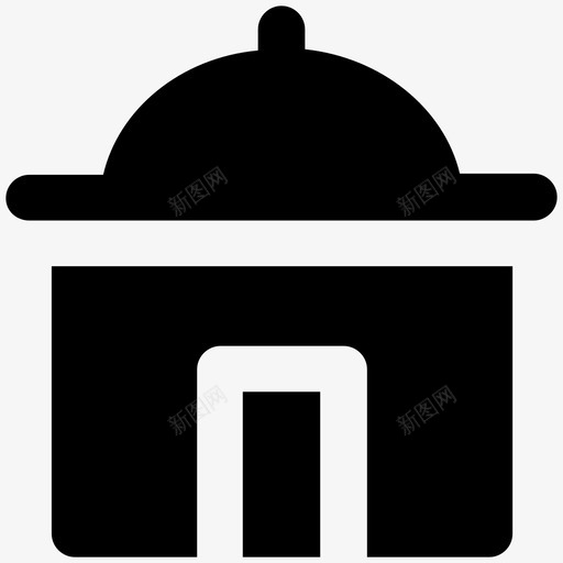 清真寺神圣建筑礼拜图标svg_新图网 https://ixintu.com 伊斯兰建筑 信仰体系 地标 宗教 建筑大胆的固体图标 教堂 清真寺 礼拜 神圣建筑 陵墓建筑