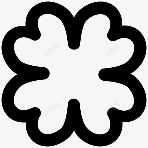 花朵自然大胆的线条图标svg_新图网 https://ixintu.com 自然大胆的线条图标 花朵