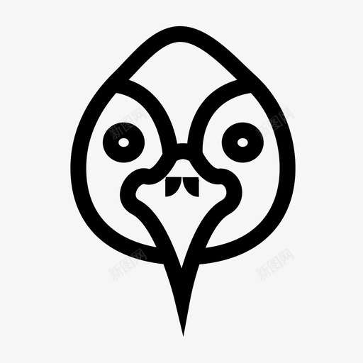 鸟动物生物图标svg_新图网 https://ixintu.com 动物 头 宠物 生物 脸 飞行 鸟