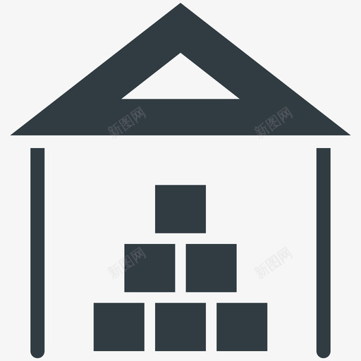 仓库物流配送酷标图标svg_新图网 https://ixintu.com 仓库 物流配送酷矢量图标
