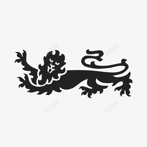 狮子英国猫图标svg_新图网 https://ixintu.com 狮子 狮子座 猫 纹章 美洲狮 英国 辛巴