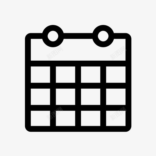 日历日期日历好的日历图标svg_新图网 https://ixintu.com 办公室日历 好的日历 年份索引 日历 日期日历 注释 漂亮的日历 行图标用户界面