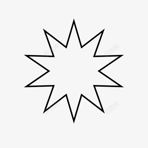 星星明亮天体图标svg_新图网 https://ixintu.com 十 天体 太阳 明亮 星星 星星细线 核 点 闪耀