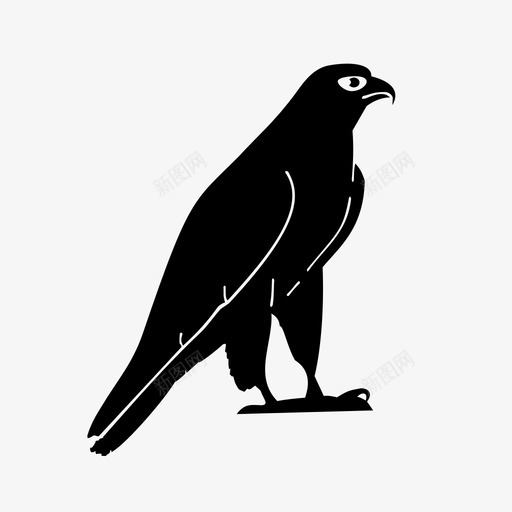 猎鹰站着坐着图标svg_新图网 https://ixintu.com 动物 坐着 家禽 捕食者 游隼 猎物 猎鹰 生物 站着 鸟