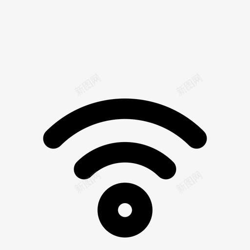 wifi软件网络图标svg_新图网 https://ixintu.com wifi 中等wifi 互联网 宽带 无线 显示器 网络 网络工作 网络服务器粗体轮廓 计算机工作 软件