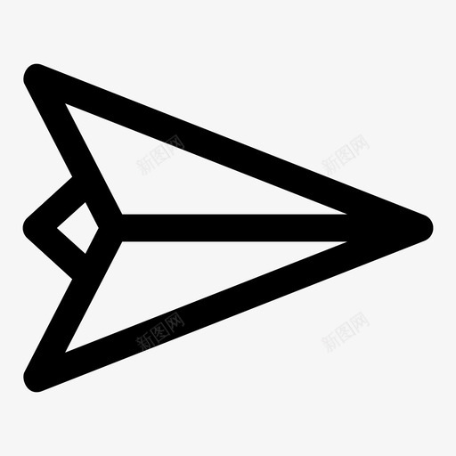 纸飞机通话发送图标svg_新图网 https://ixintu.com 传递 加粗 发送 右 向上 向下 标记 消息 箭头 纸飞机 通话