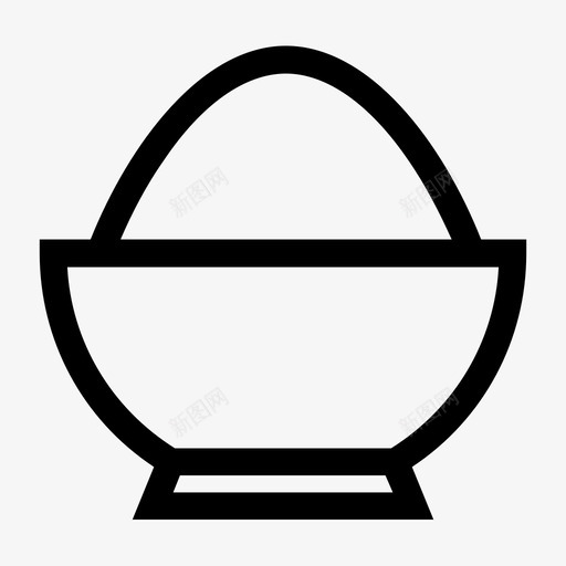 饭碗亚洲菜菜图标svg_新图网 https://ixintu.com 亚洲菜 热 米饭宝宝 粮 菜 饭碗