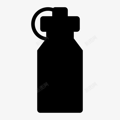 水瓶保管器水壶图标svg_新图网 https://ixintu.com 保持架 保管器 健康 健身 健身房 健身活动 分配器 容器 水壶 水瓶 活动 运动