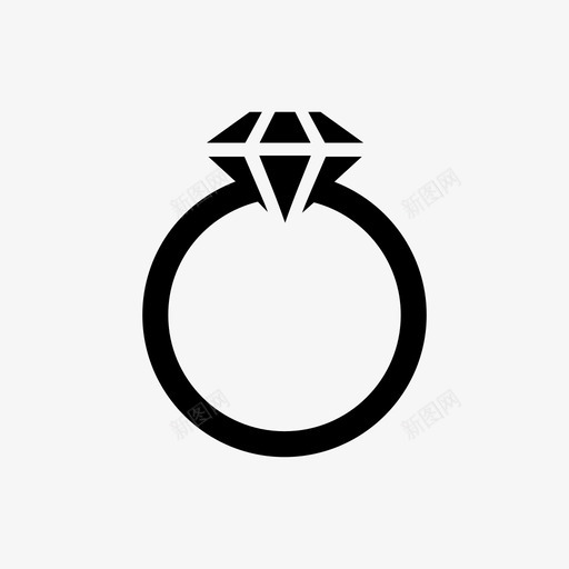 钻戒套装珠宝图标svg_新图网 https://ixintu.com 套装 婚礼 手指 服装 未婚夫 珠宝 礼服 衣服轮廓1 订婚 配饰 钻戒