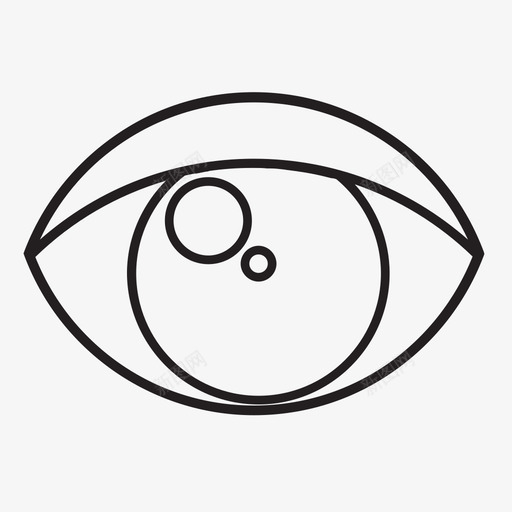 眼睛字母图标svg_新图网 https://ixintu.com 字母图标 眼睛
