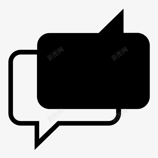 辩论反对争论图标svg_新图网 https://ixintu.com 争论 分歧 反对 对立双方 对话 对话02 聊天 讨论 辩论