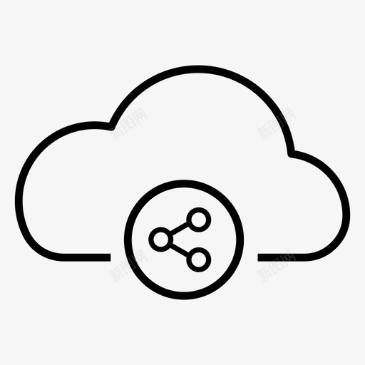 云共享传输文件torrent图标svg_新图网 https://ixintu.com googledrive torrent 云共享 云数据 云网络 云轮廓 云连接 传输文件 存储 开放网络 文件共享