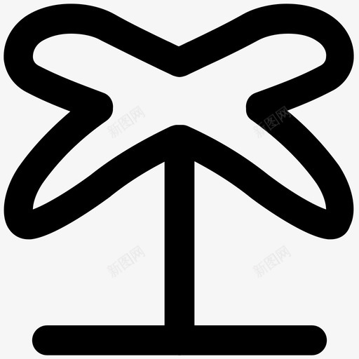 树自然加粗线条图标svg_新图网 https://ixintu.com 树 自然加粗线条图标