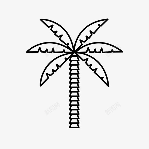 棕榈树夏威夷岛图标svg_新图网 https://ixintu.com 夏威夷 岛 度假 树叶 树木 棕榈树 植物 热带 绿洲