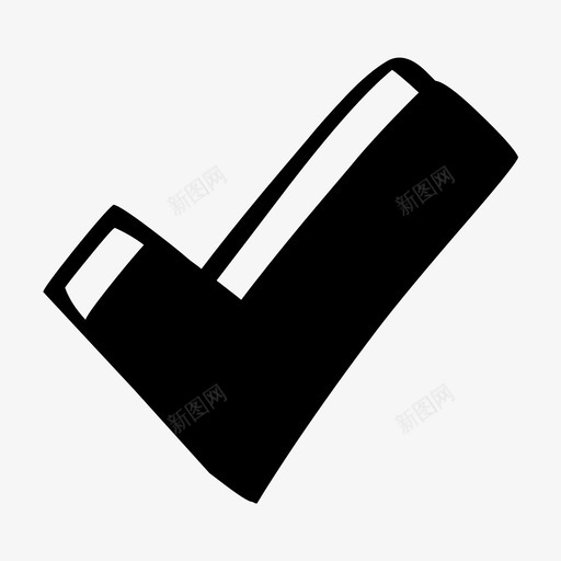 勾选接受同意图标svg_新图网 https://ixintu.com 勾选 同意 完成 批准 投票 接受 是 绘制集23d 选中 黑色