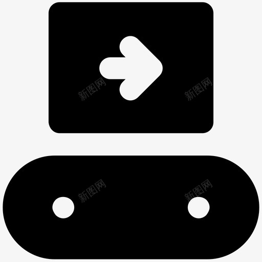 传送带物流配送粗体图标svg_新图网 https://ixintu.com 传送带 物流配送粗体图标