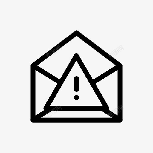 错误卡住发送图标svg_新图网 https://ixintu.com 信封 卡住 发送 失败 接收 消息 电子邮件 警告 错误