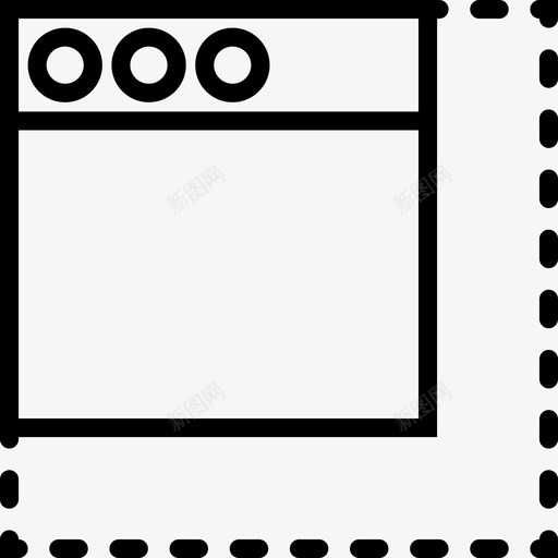 最小化显示隐藏图标svg_新图网 https://ixintu.com smashicons用户界面轮廓 任务 显示 最小化 用户 界面 窗口 缩小 隐藏
