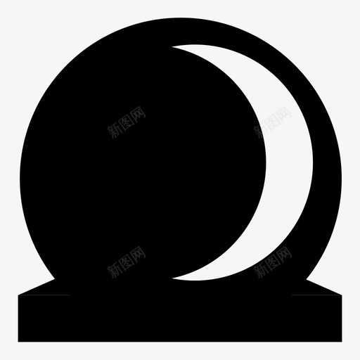 水晶球透视预测图标svg_新图网 https://ixintu.com 向前看 时间 未来 水晶球 球体 透视 预测