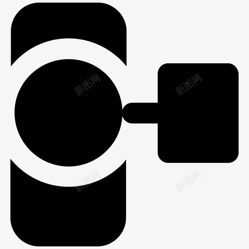 摄像机使用开关图标svg_新图网 https://ixintu.com 使用 便携式摄像机 多媒体粗体图标 开关 录制 按钮 摄像机 播放 视频录制 设备