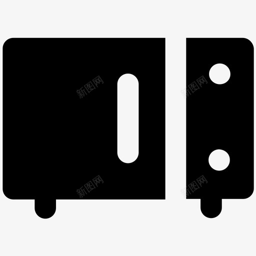 烤箱电子产品加粗实心图标svg_新图网 https://ixintu.com 烤箱 电子产品加粗实心图标