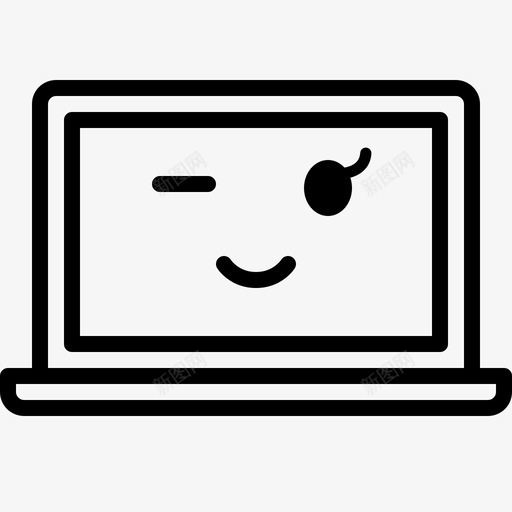 快乐安全感信任图标svg_新图网 https://ixintu.com goahead thinkpositive 信任 头像 安全感 快乐 笑脸笔记本 笔记本电脑 脸 自信 表情符号
